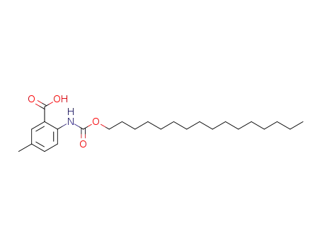2-(((hexadecyloxy)carbonyl)amino)5-methylbenzoic acid