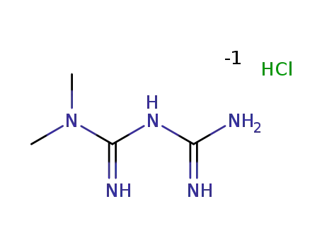 N,N-dimethylimidodicarbonimidic diamide hydrochloride