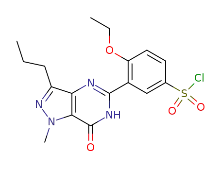 5-(5-Chlorosulphonyl-2-ethoxyphenyl)-1-methyl-3-n-propyl-1,6-dihydro-7H-pyrazolo[4,3-d]pyrimidin-7-one
