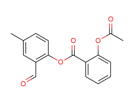 2-Acetoxy-benzoic acid 2-formyl-4-methyl-phenyl ester