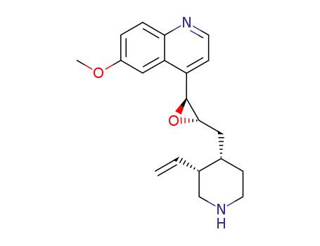 6-Methoxy-4-[(2S,3S)-3-((3R,4S)-3-vinyl-piperidin-4-ylmethyl)-oxiranyl]-quinoline